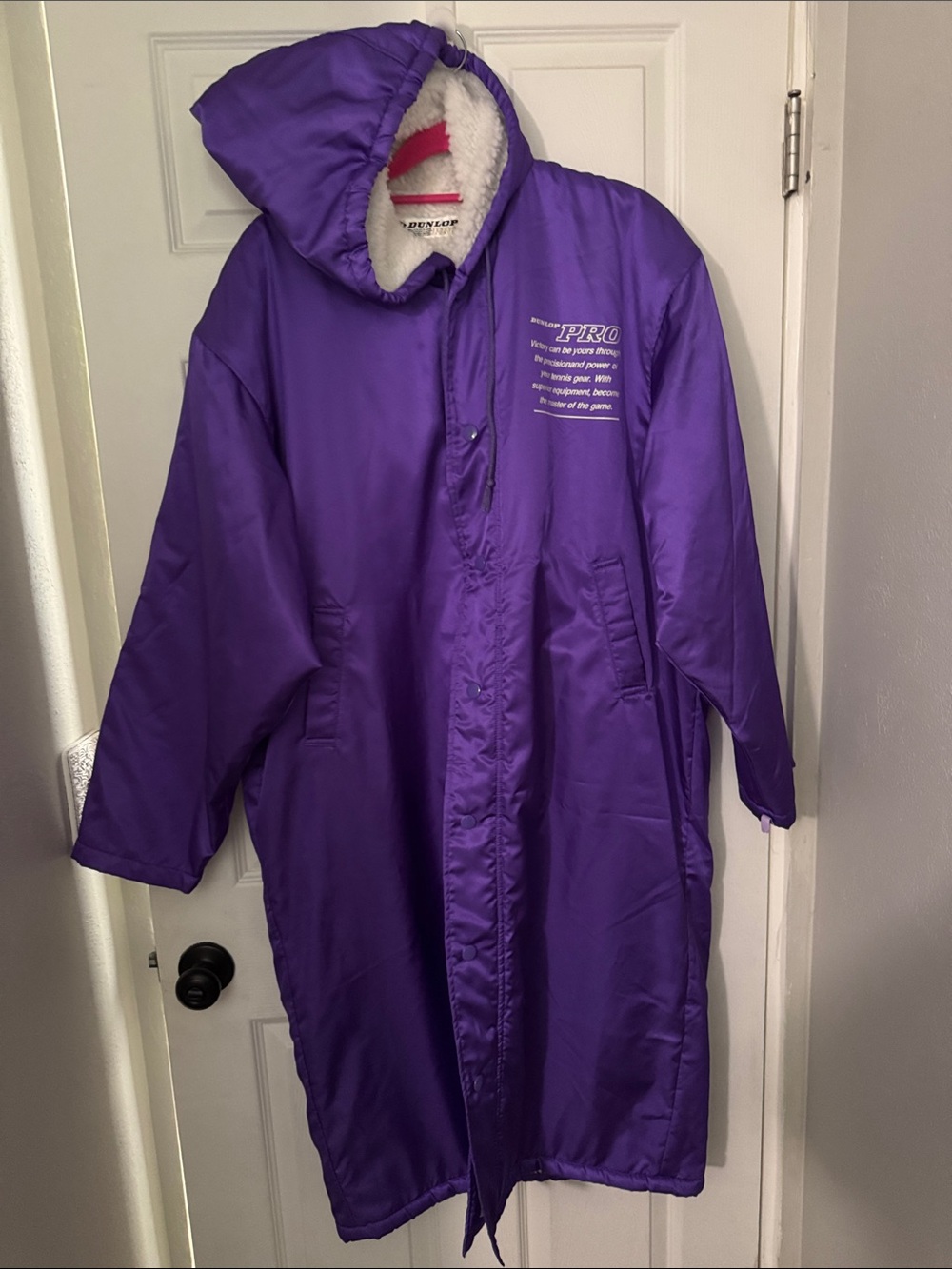 Dunlop Pro Purple Long Hooded jacket
